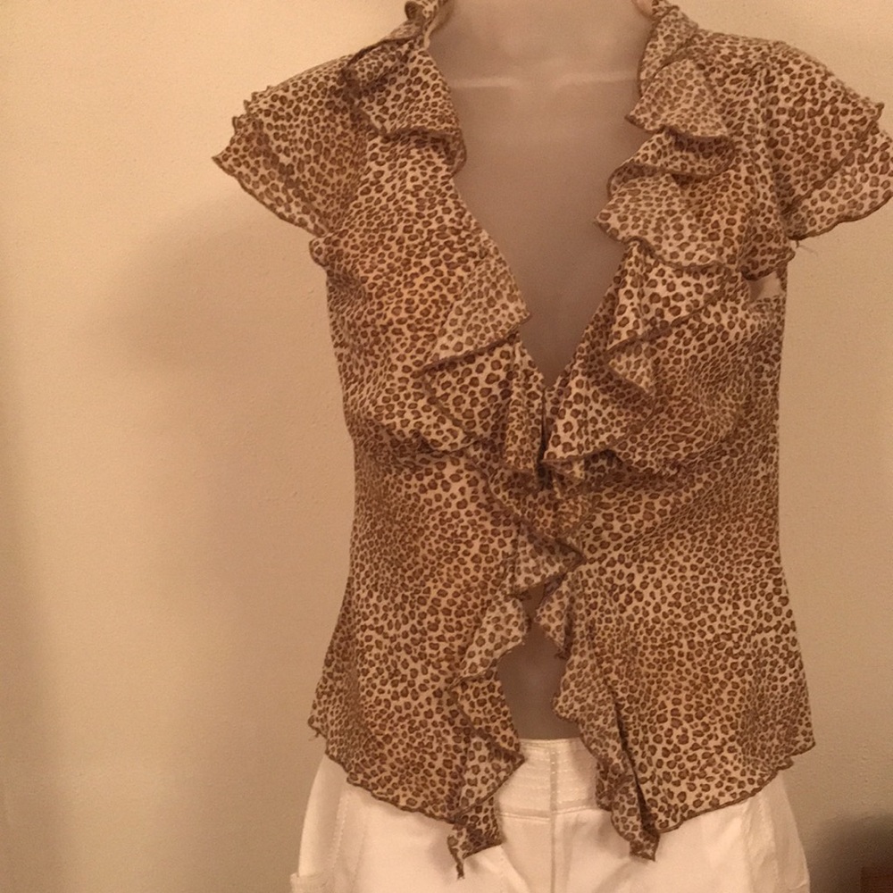 Alexia Admire Sleeveless animal print top
